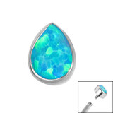 Titanium Tear Drop Opal Top