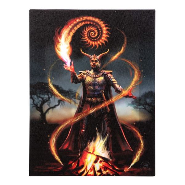 19X25cm 'FIRE ELEMENT WIZARD' Canvas