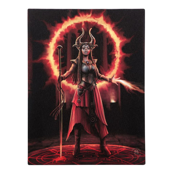 19X25cm 'FIRE ELEMENT SORCERESS ' Canvas