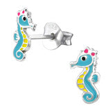 Sterling Silver Seahorse Earring Stud