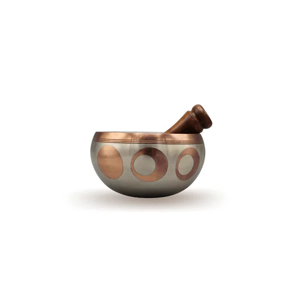 Silver & Copper Moon Phase Singing Bowl
