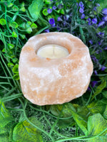 Natural Himalayan Salt Tea Light Holder