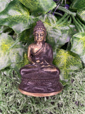 Meditating Thai Buddha Brass Statuette