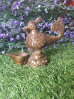 Indian Ceremonial Oil Pourer - Brass Rooster 8cm