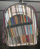 Nepalese Woven Cotton Backpack