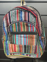 Nepalese Woven Cotton Backpack