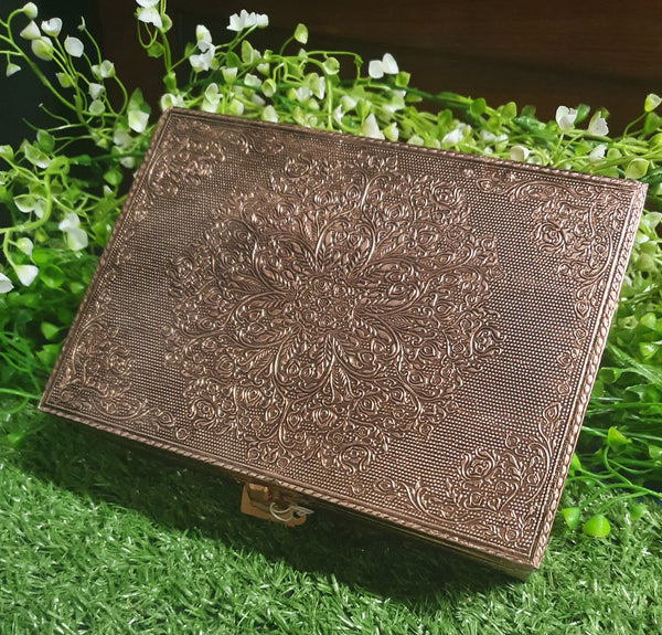 Mandala Copper Plated Box