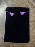 Luxurious Purple Velvet Card/Crystal Bag