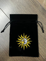 Luxurious Velvet Card/Crystal Bag with Motif