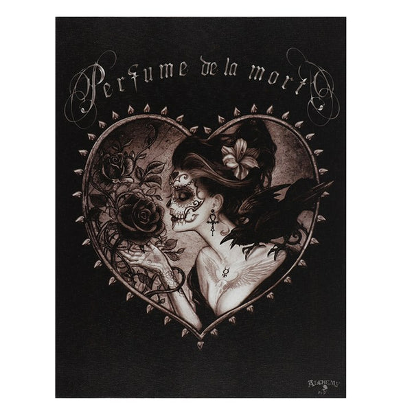 19X25cm 'PERFUME DE LA MORT' Canvas
