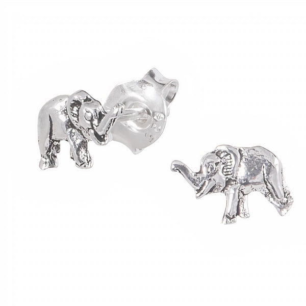 Sterling Silver Elephant Studs