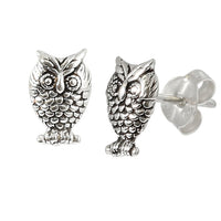 Sterling Silver Owl Studs