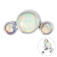 Titanium Opal & Jewel Crescent