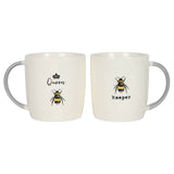 Queen Bee & Bee Keeper Couples Mug Set