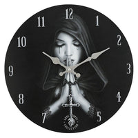 Gothic Prayer Wall Clock