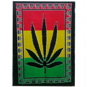 Colourful Herbal Leaf Tapestry - Small