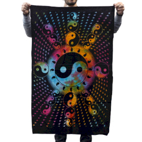 Colourful Ying Yang Tapestry - Small