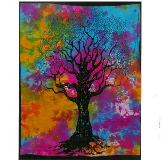 Colourful Tree of Strength Tapestry - Small